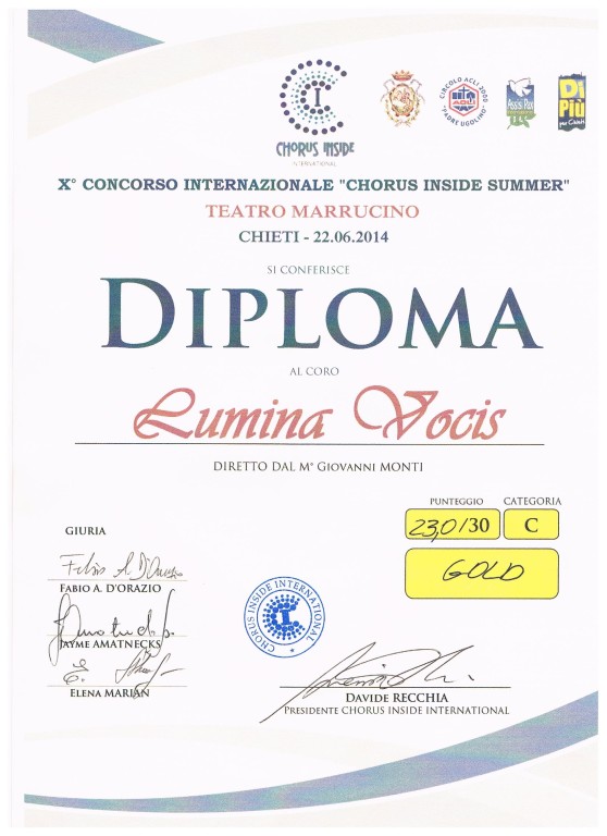 Diploma Chorus inside Chieti 001